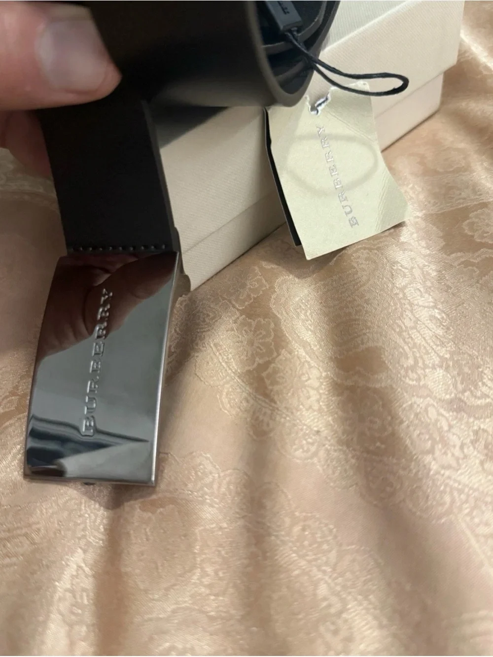 Burberry sleek leather